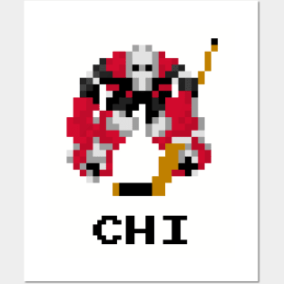 16-Bit Hockey Goalie - Chicago Posters and Art